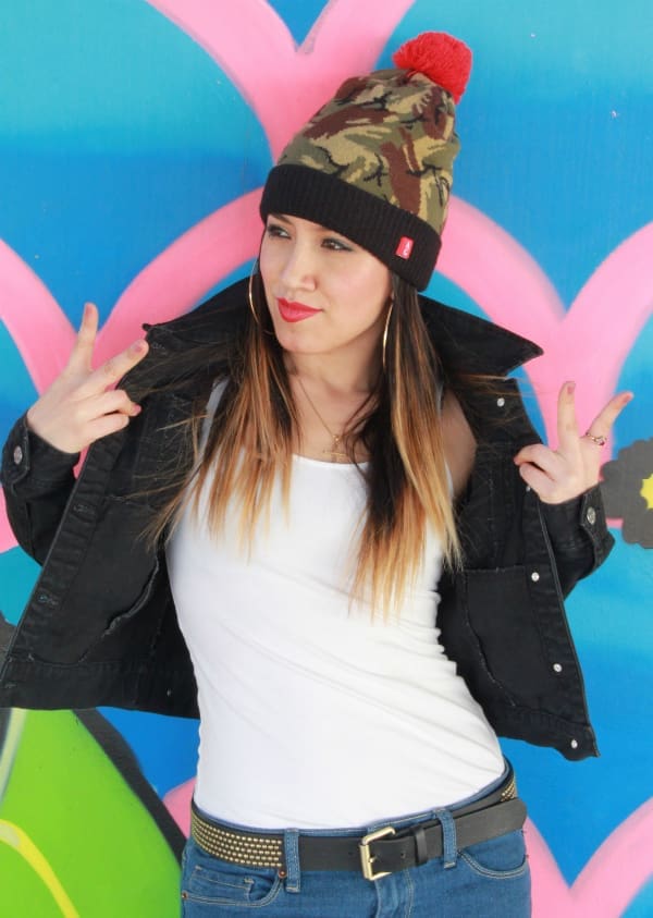 Pink and Blue Peace Signs